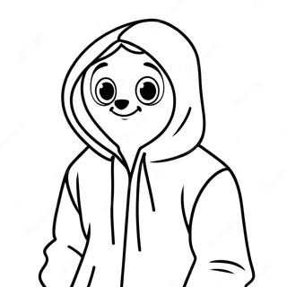 Ranboo With Colorful Hoodie Coloring Page 56574-45141