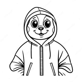 Ranboo With Colorful Hoodie Coloring Page 56574-45143