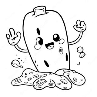 Spicy Hot Cheetos Cartoon Character Coloring Page 56594-45161