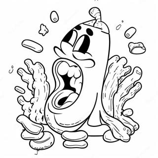 Spicy Hot Cheetos Cartoon Character Coloring Page 56594-45163