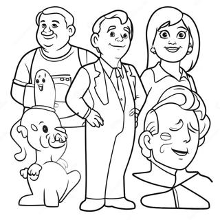 Movie Characters Coloring Page 56613-45175