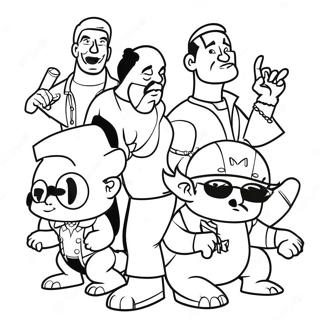 Adventurous Movie Characters Coloring Page 56614-45184