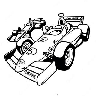 Indy Car Coloring Pages