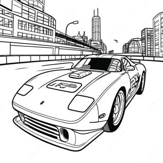 Fast And Furious Indy Car Coloring Page 56624-45185