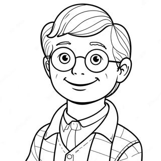 Charming Kevin Henkes Character Coloring Page 56634-45196