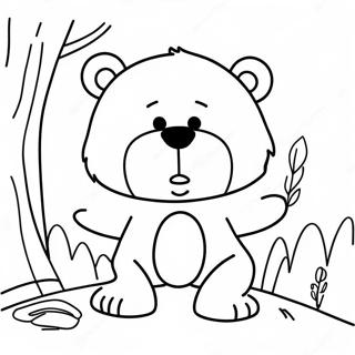 Scary Bear Coloring Pages