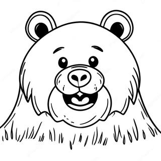 Scary Bear Coloring Page 56643-45198