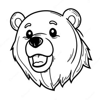 Scary Bear Coloring Page 56643-45199