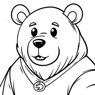 Scary Bear Coloring Page 56643-45200