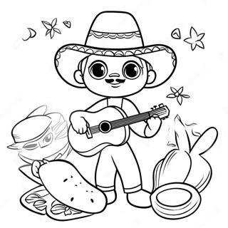 Cinco De Mayo Celebration Coloring Page 56653-45207