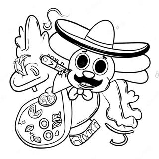 Colorful Cinco De Mayo Fiesta Coloring Page 56654-45211