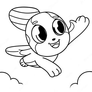 Adventurous Skye Flying Coloring Page 56664-45217