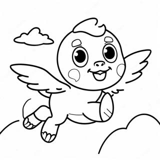 Adventurous Skye Flying Coloring Page 56664-45218