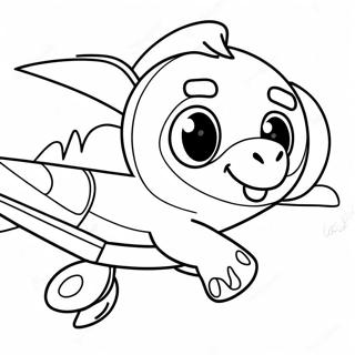 Adventurous Skye Flying Coloring Page 56664-45219