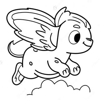 Adventurous Skye Flying Coloring Page 56664-45220