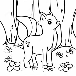 Woodland Animal Coloring Pages