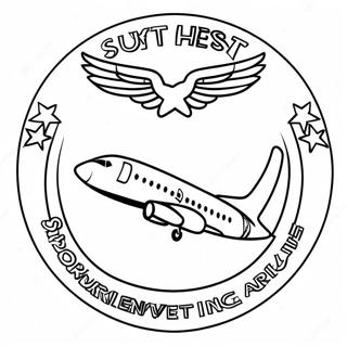 Southwest Airlines Logo Coloring Page 56703-45242