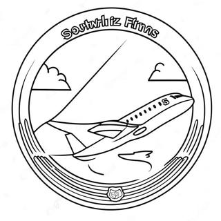 Southwest Airlines Logo Coloring Page 56703-45244