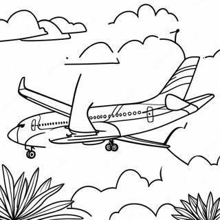 Colorful Southwest Airlines Plane Coloring Page 56704-45250