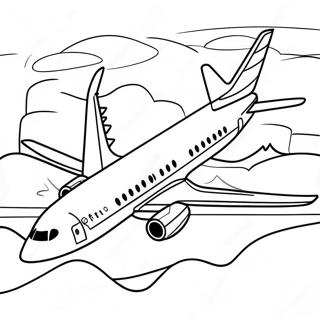 Colorful Southwest Airlines Plane Coloring Page 56704-45252