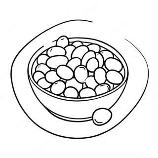 Colorful Beans In A Bowl Coloring Page 56734-45270