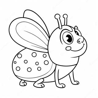 Cute Love Bug With Heart Coloring Page 56744-45282