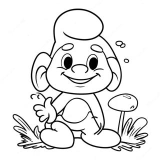 Smurfs Coloring Page 5676-4635