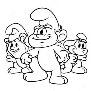 Smurfs Coloring Page 5676-4636