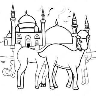 Eid Al Adha Celebration Coloring Page 56773-45302