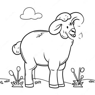 Colorful Eid Al Adha Sheep Coloring Page 56774-45318