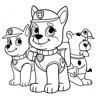 Paw Patrol Halloween Coloring Pages