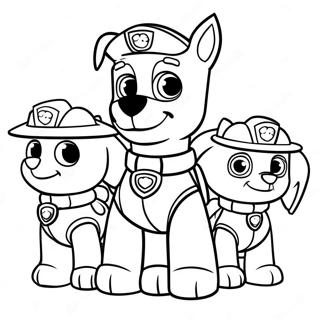 Paw Patrol Halloween Coloring Page 56793-45315