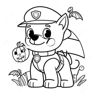 Paw Patrol Halloween Coloring Page 56793-45316