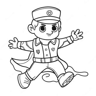 Chase In Spooky Costume Coloring Page 56794-45323