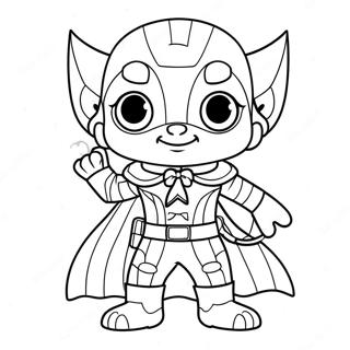 Chase In Spooky Costume Coloring Page 56794-45324