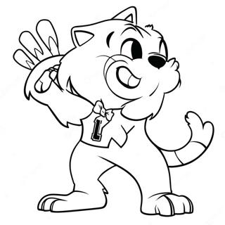 Kentucky Wildcats Mascot Coloring Page 56804-45336