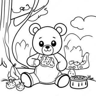 Teddy Bear Picnic Coloring Page 56823-45338