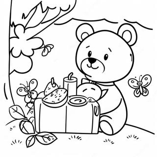 Teddy Bear Picnic Coloring Page 56823-45339