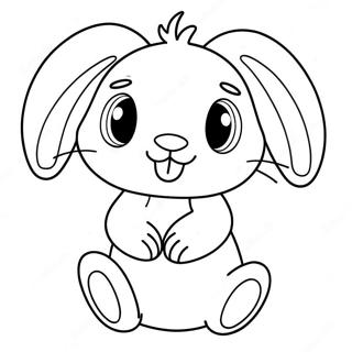 Adorable Jellycat Bunny Coloring Page 56844-45361