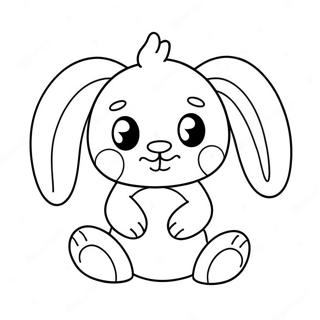 Adorable Jellycat Bunny Coloring Page 56844-45362