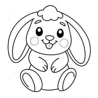 Adorable Jellycat Bunny Coloring Page 56844-45363