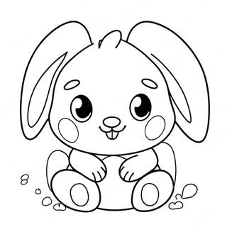 Adorable Jellycat Bunny Coloring Page 56844-45364