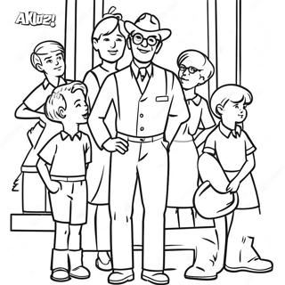 To Kill A Mockingbird Characters Coloring Page 56853-45366