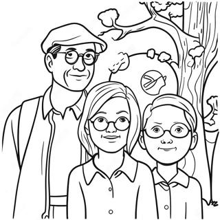 To Kill A Mockingbird Characters Coloring Page 56853-45367