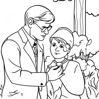 To Kill A Mockingbird Characters Coloring Page 56853-45368