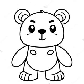 Roblox Bear Coloring Pages