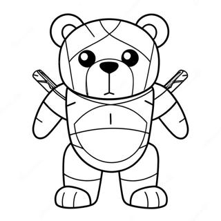 Roblox Bear Coloring Page 56873-45383