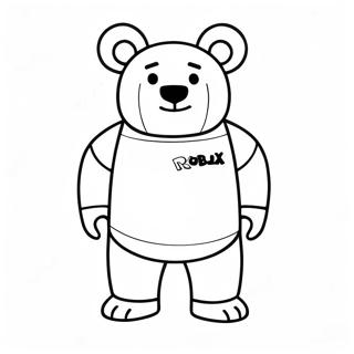 Roblox Bear Coloring Page 56873-45384