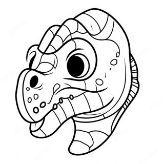 Dinosaur Mask Coloring Page 56893-45401