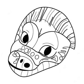 Dinosaur Mask Coloring Page 56893-45403